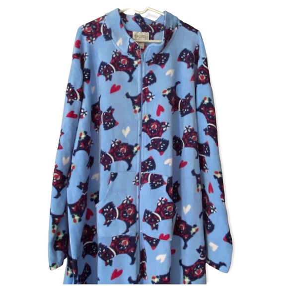 Cozee Corner Dog Print Robe Plus Size 3X Womans - Picture 4 of 8